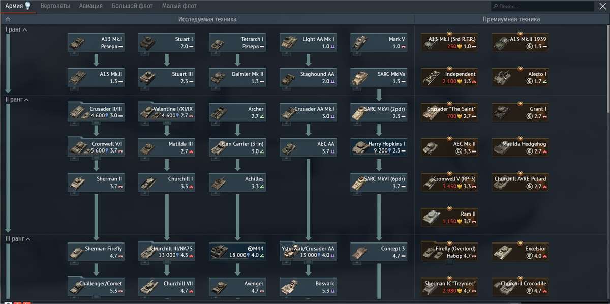 продажа аккаунта к игре War Thunder